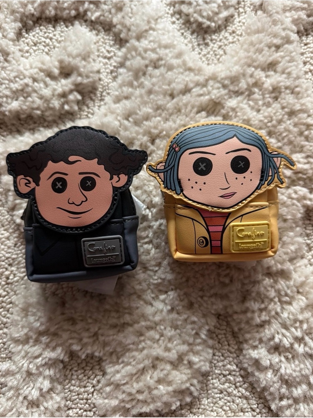 Loungefly Coraline Cosplay Mystery Mini Backpack Keychain Charm